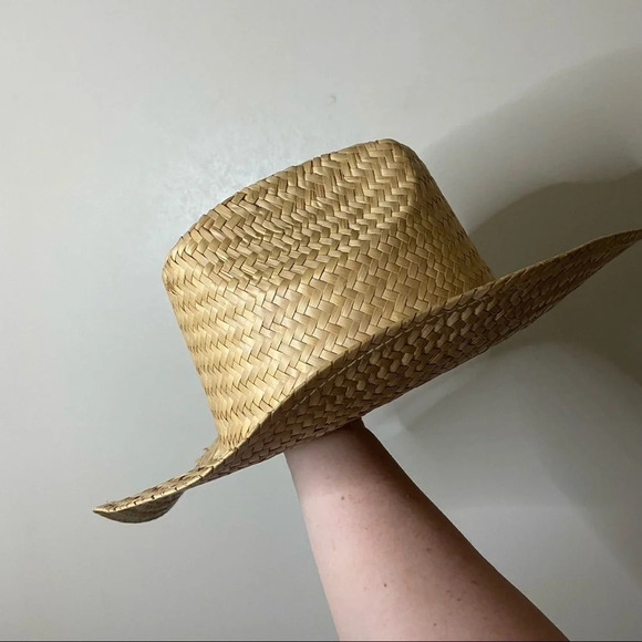 Stylish Natural Woven Straw Hat Perfect for Summer & Beach Vacations Unisex - Picture 9 of 12